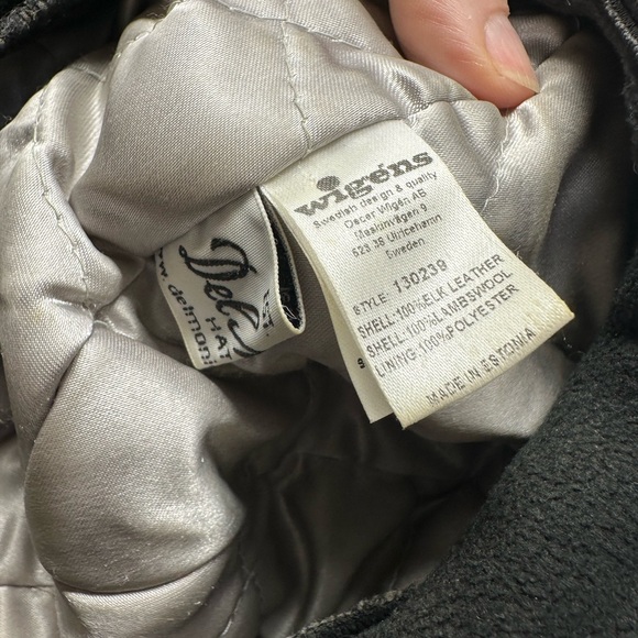 Gray and Black Men's Hat by Wigens - Picture 4 of 5